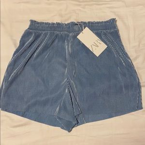 Zara pleated shorts